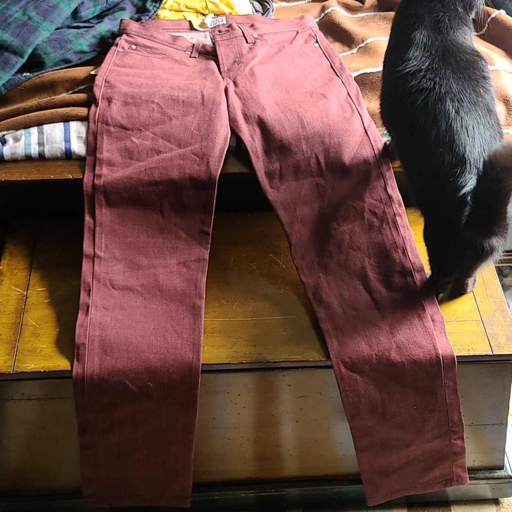 Naked and famous pomegranate jeans